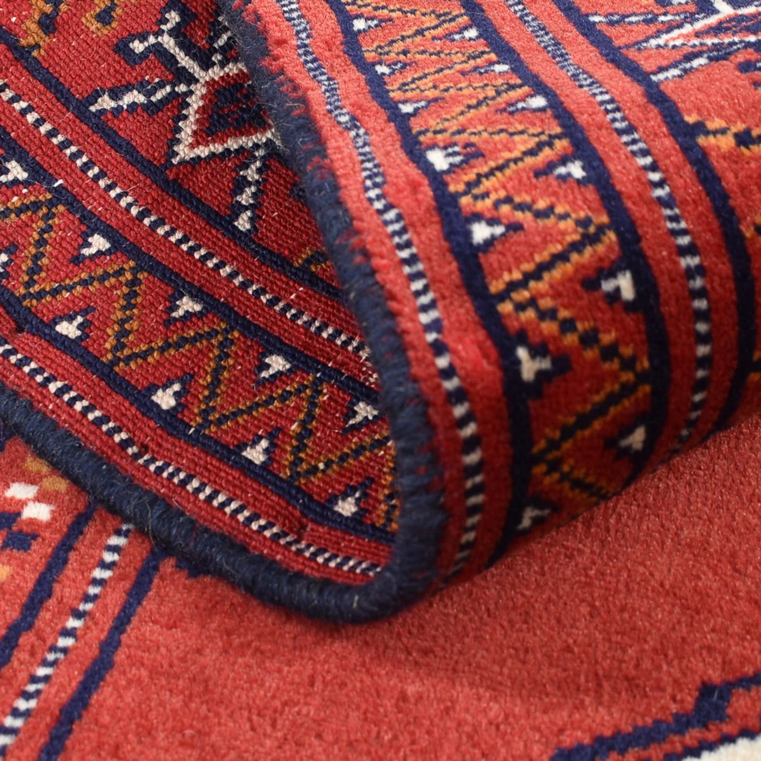 Turkaman Teppich - 109 x 88 cm - rot - Image 4