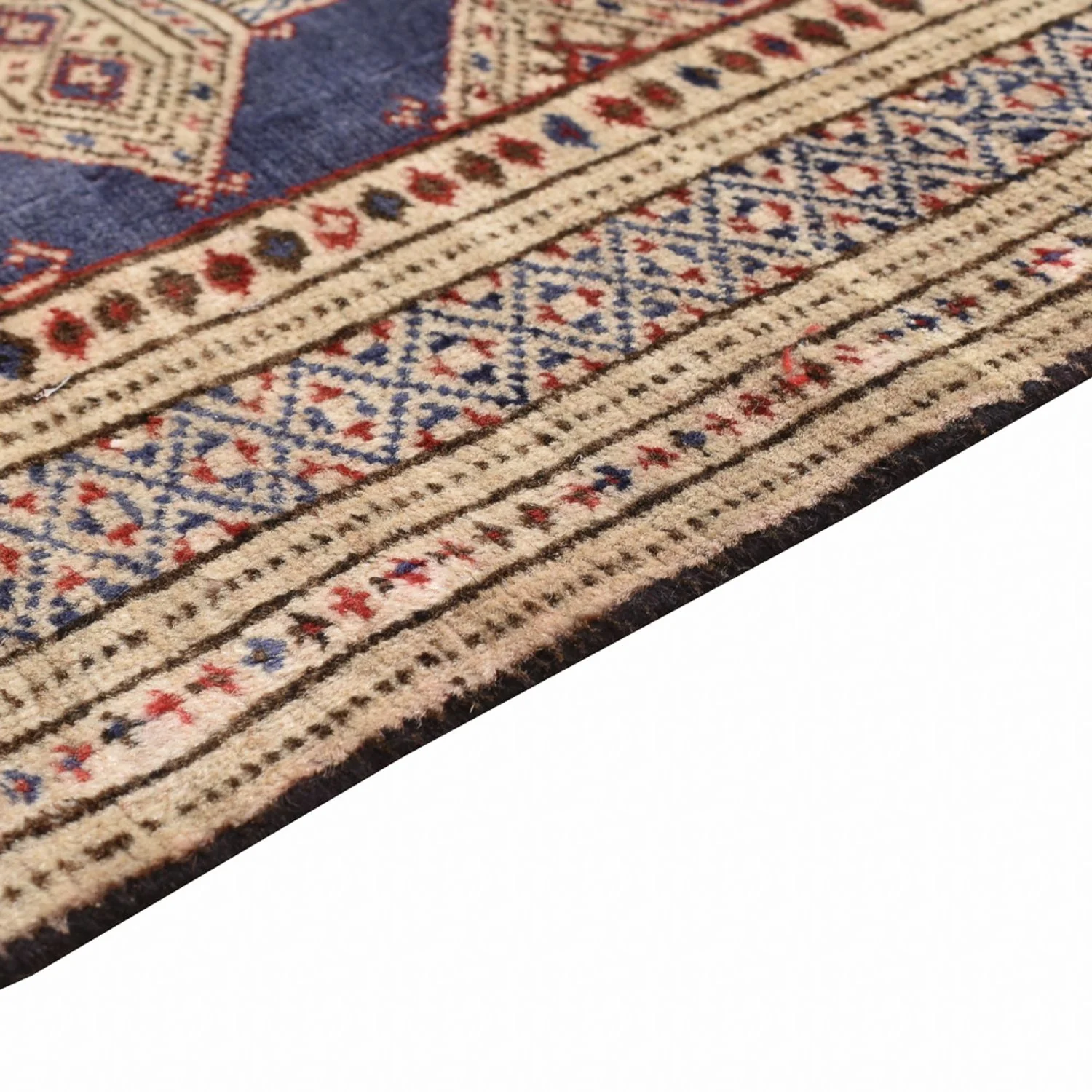Turkaman Teppich - 136 x 101 cm - dunkelblau - Image 3