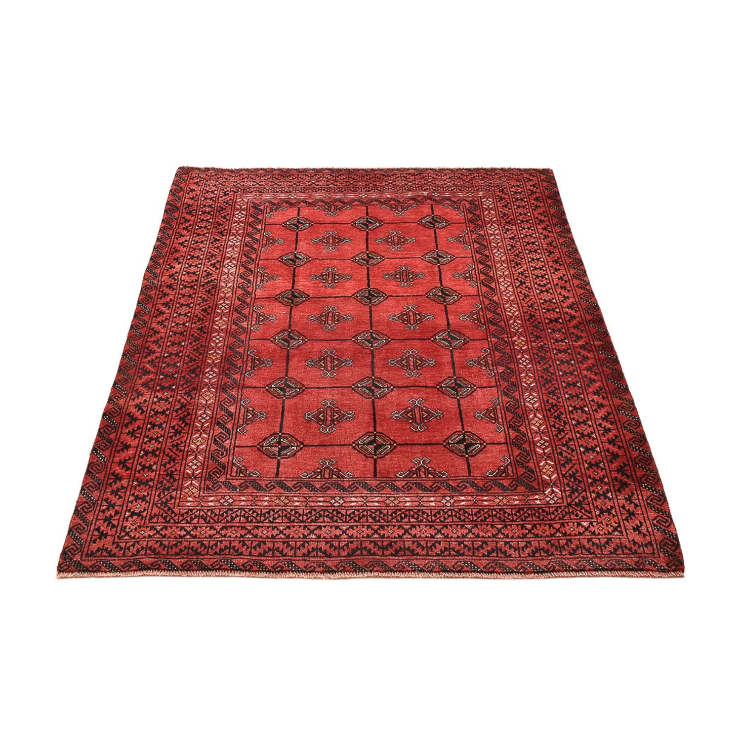 Turkaman Teppich - 150 x 117 cm - rot - Image 5