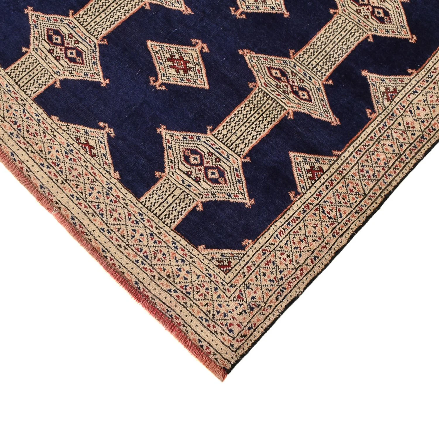 Turkaman Teppich - 173 x 120 cm - dunkelblau - Image 2