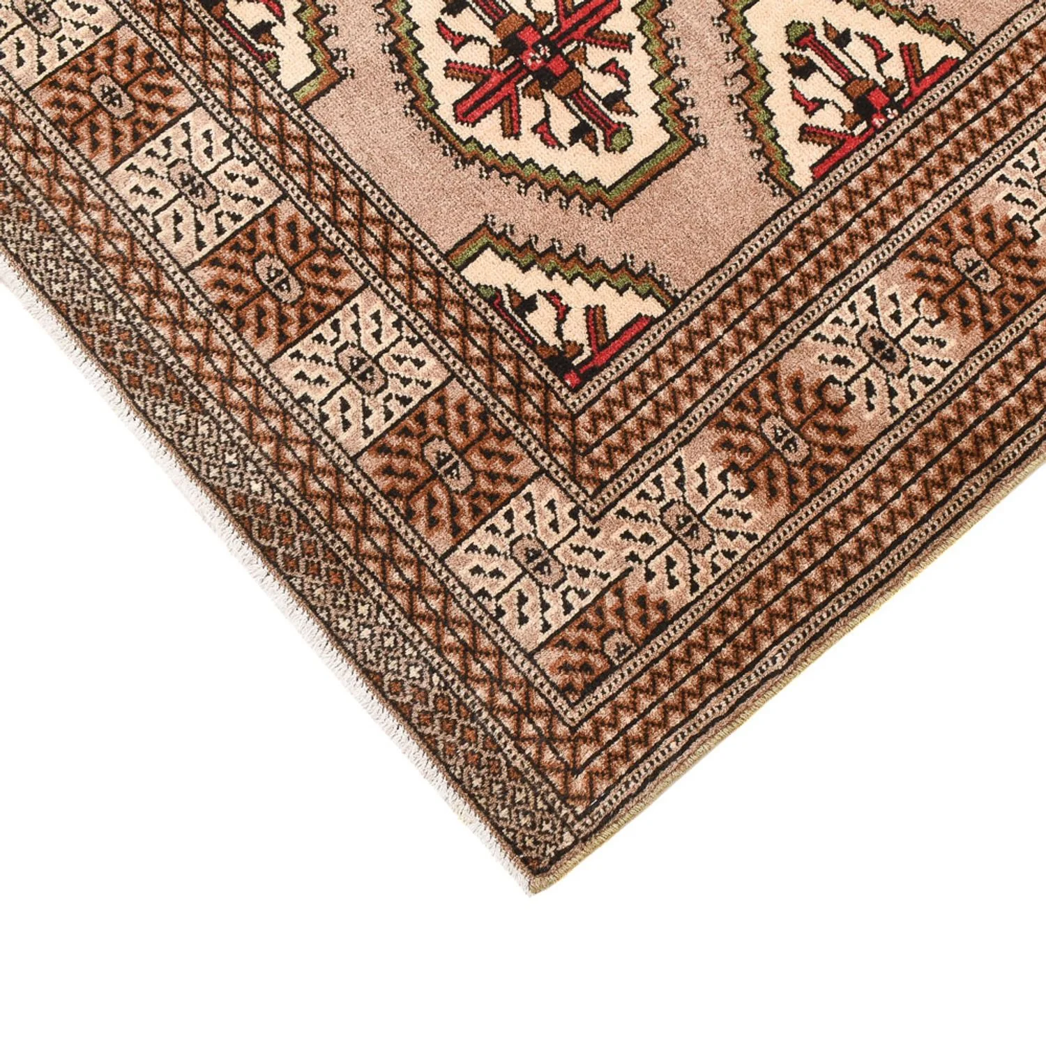 Turkaman Teppich - 191 x 134 cm - sand - Image 2