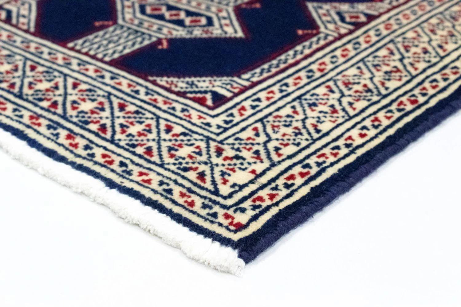 Turkaman Teppich 90 x 62 cm - blau - Image 2