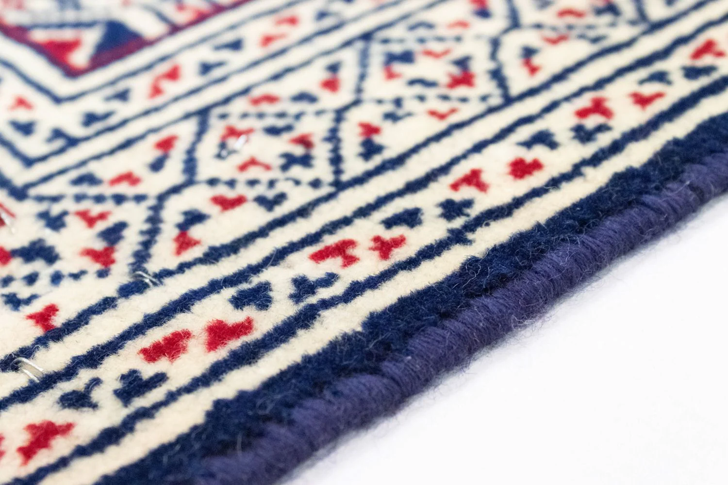 Turkaman Teppich 90 x 62 cm - blau - Image 3