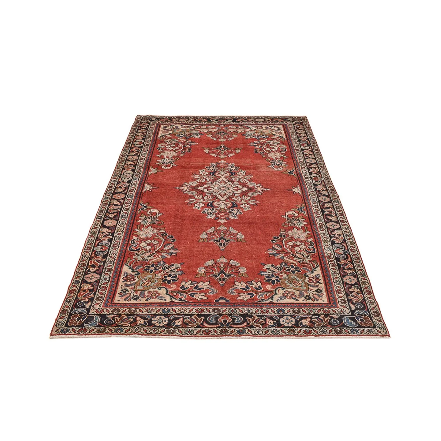 Vintage Teppich - 242 x 157 cm - rot - Image 5