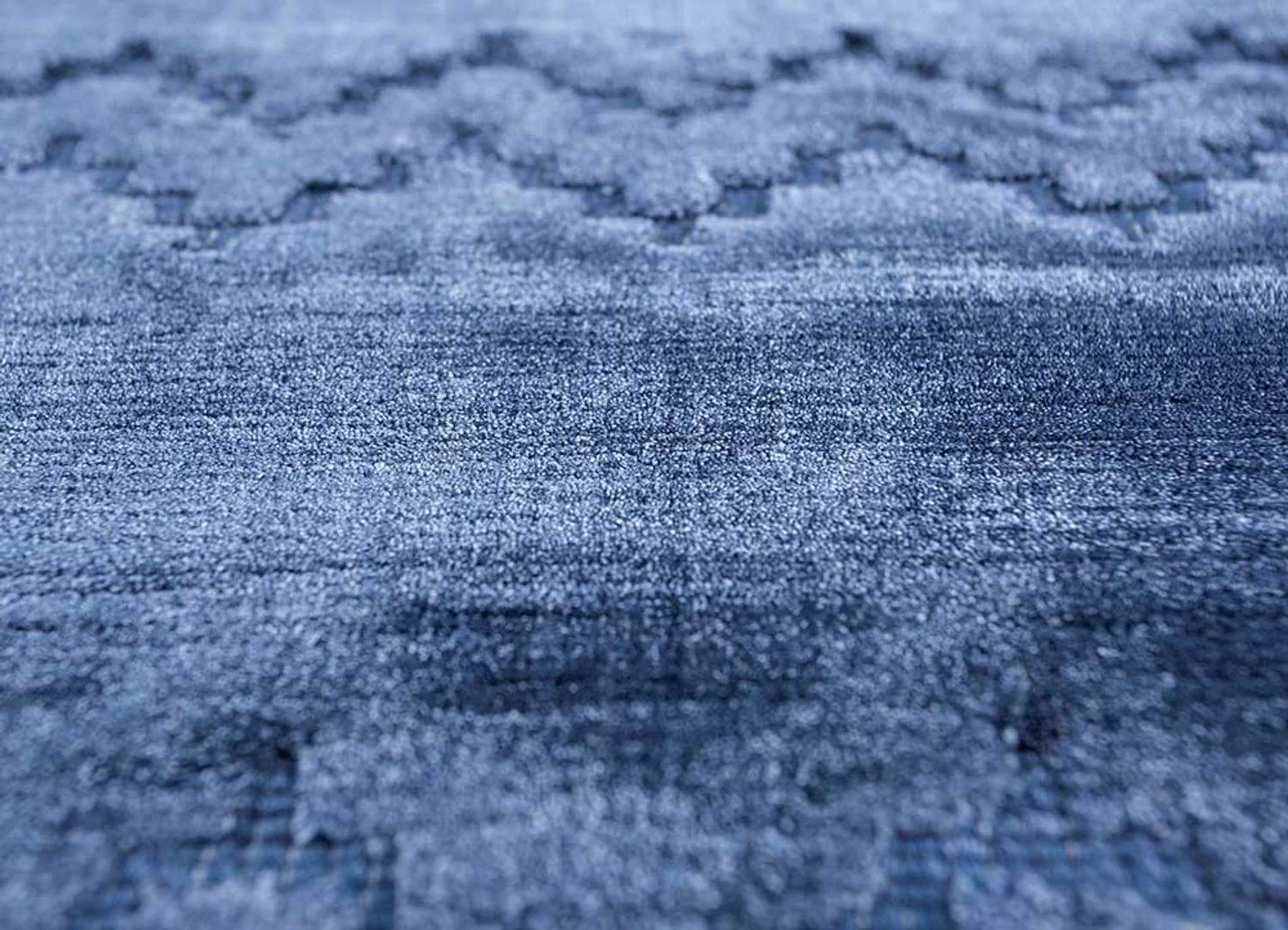 Viskose Teppich - 300 x 240 cm - blau - Image 4