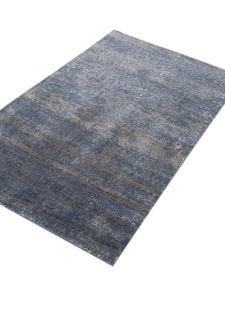 Wollteppich - 150 x 90 cm - dunkelblau - Image 2