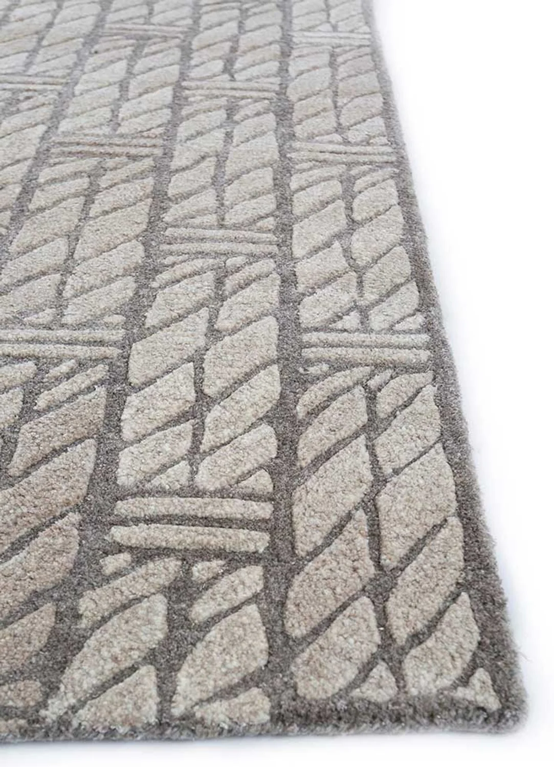 Wollteppich - 240 x 150 cm - dunkelbeige - Image 3