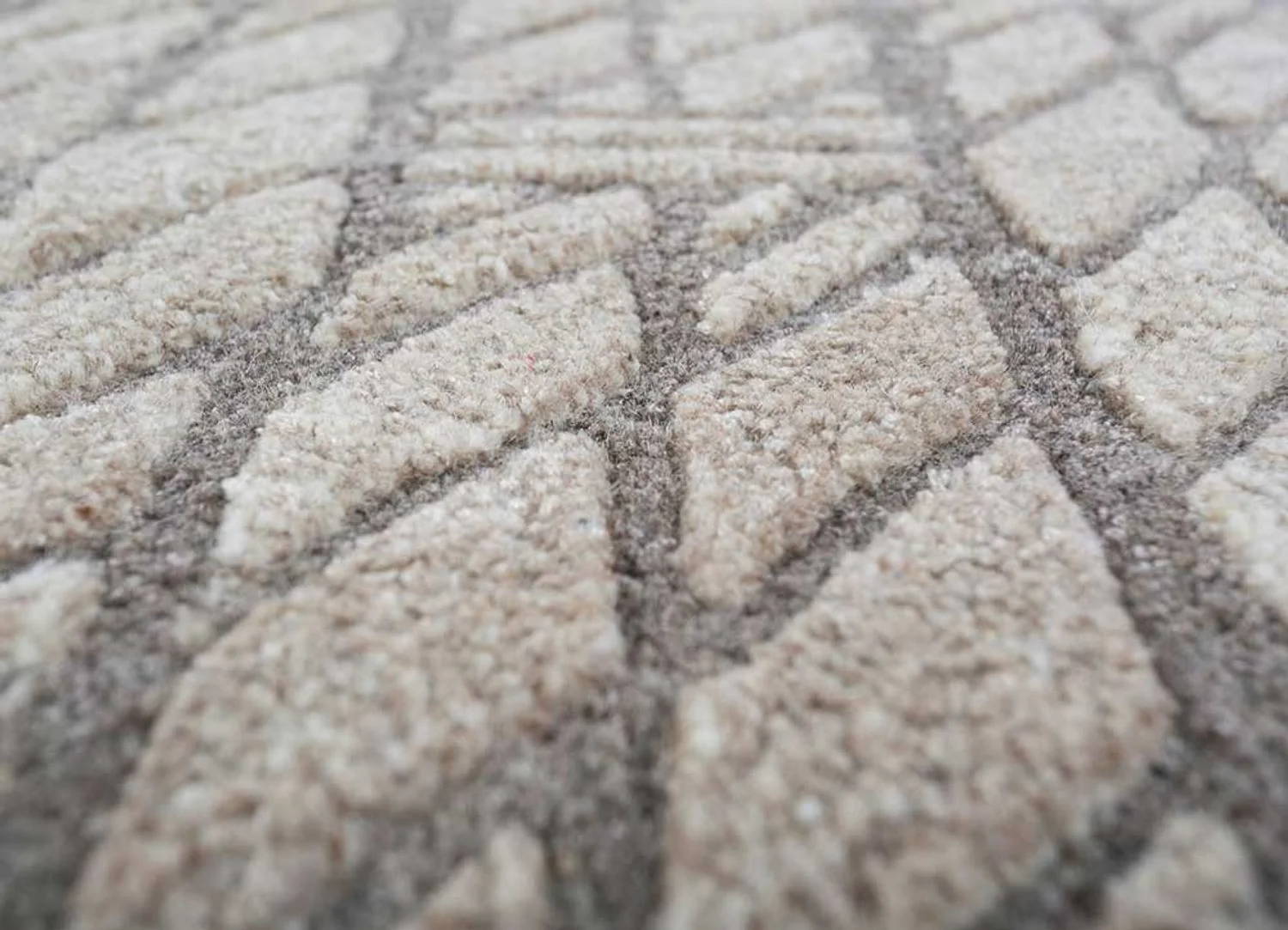 Wollteppich - 240 x 150 cm - dunkelbeige - Image 4