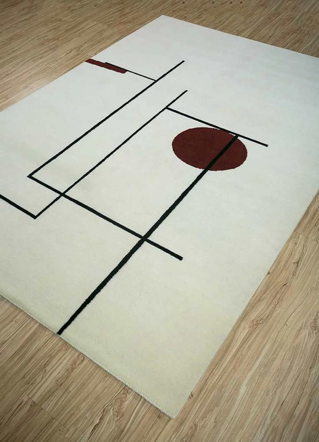 Wollteppich - 240 x 150 cm - hellgrau - Image 2