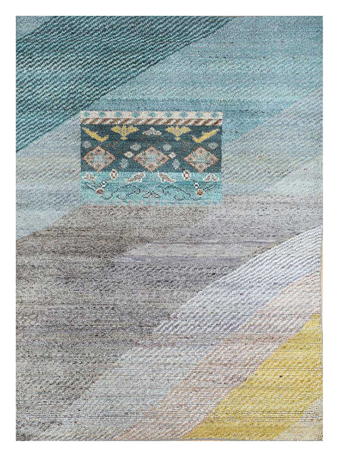 Wollteppich - 240 x 150 cm - mehrfarbig