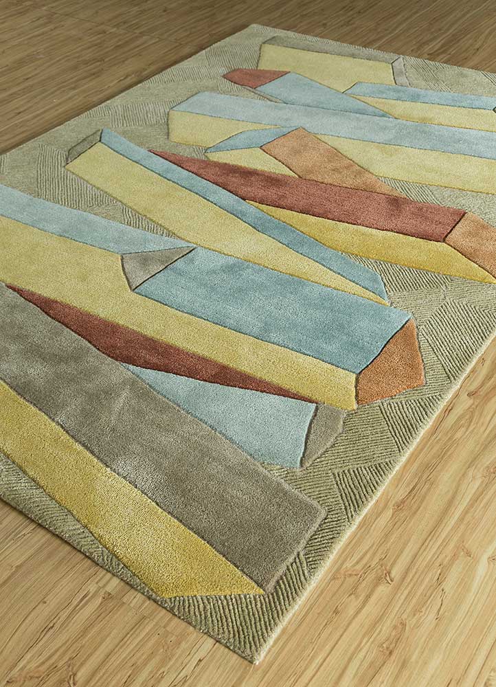 Wollteppich - 240 x 170 cm - gold - Image 2