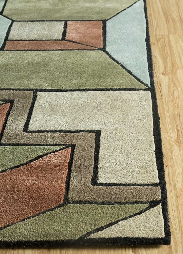Wollteppich - 240 x 180 cm - grün - Image 3