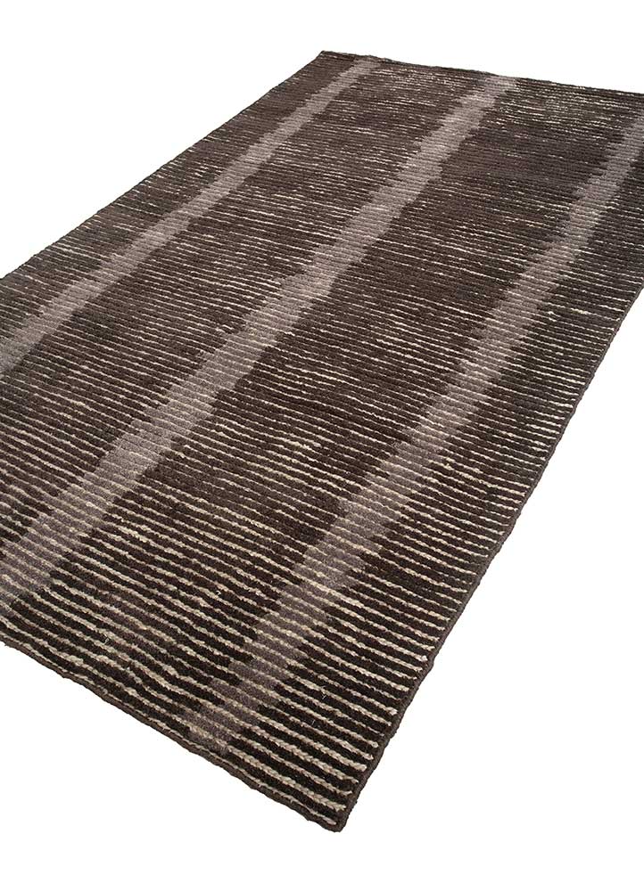 Wollteppich - 255 x 150 cm - dunkelbraun - Image 2