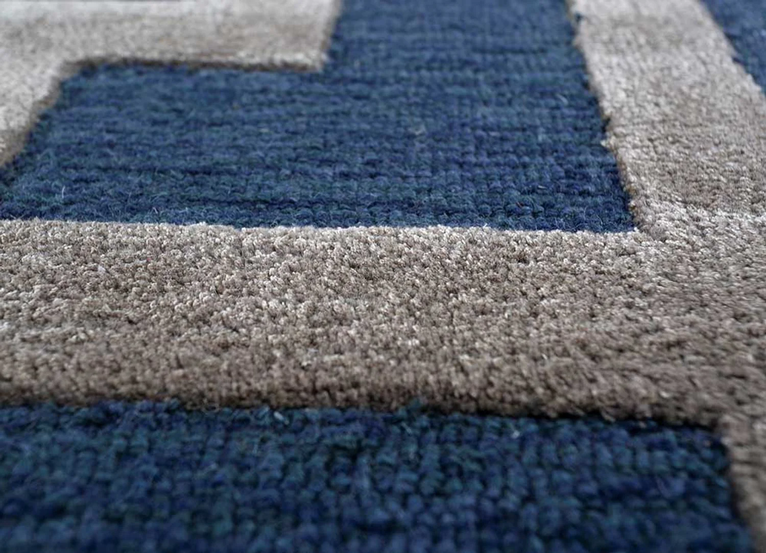 Wollteppich - 270 x 180 cm - blau - Image 4