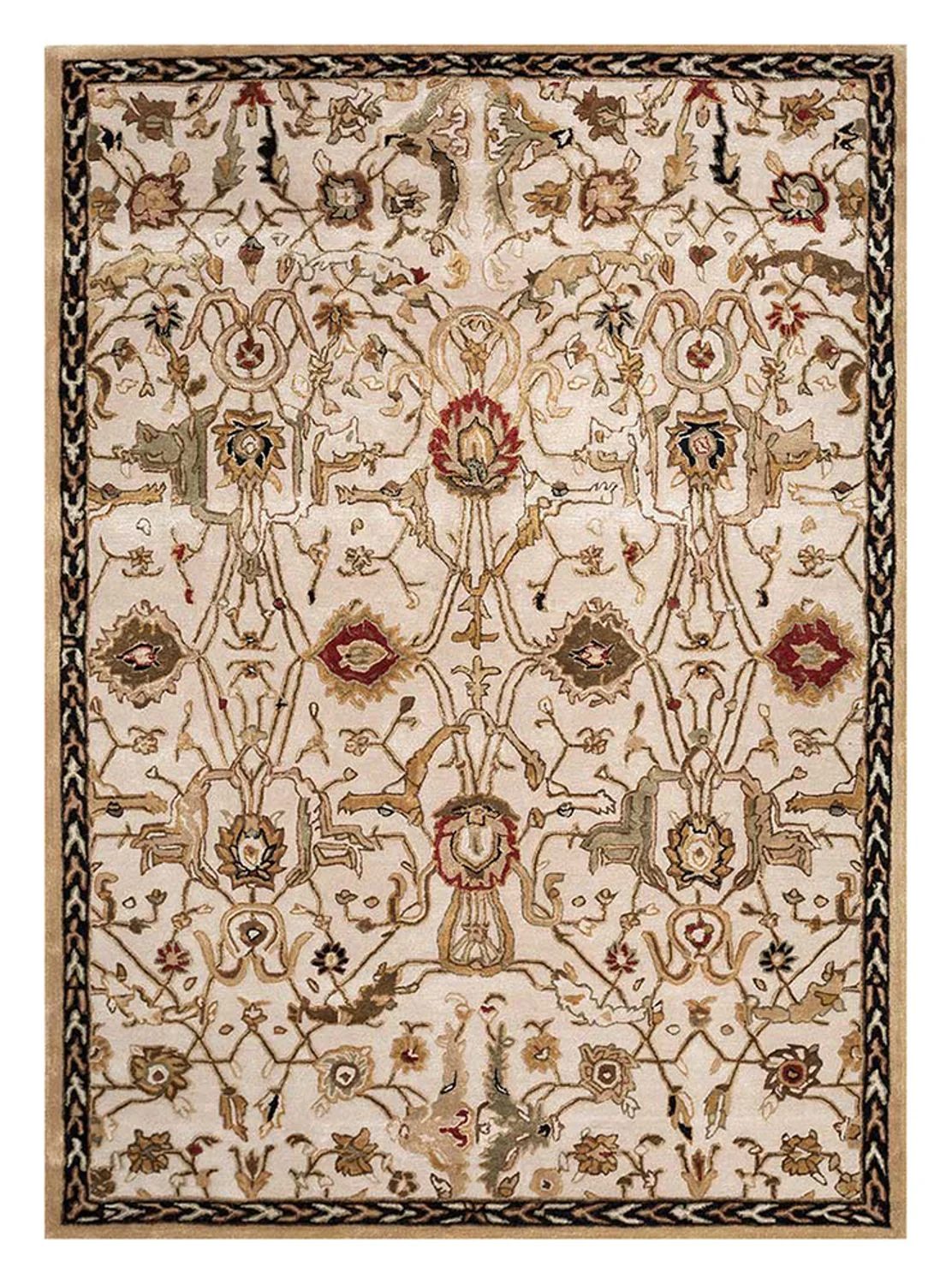 Wollteppich - 270 x 180 cm - creme