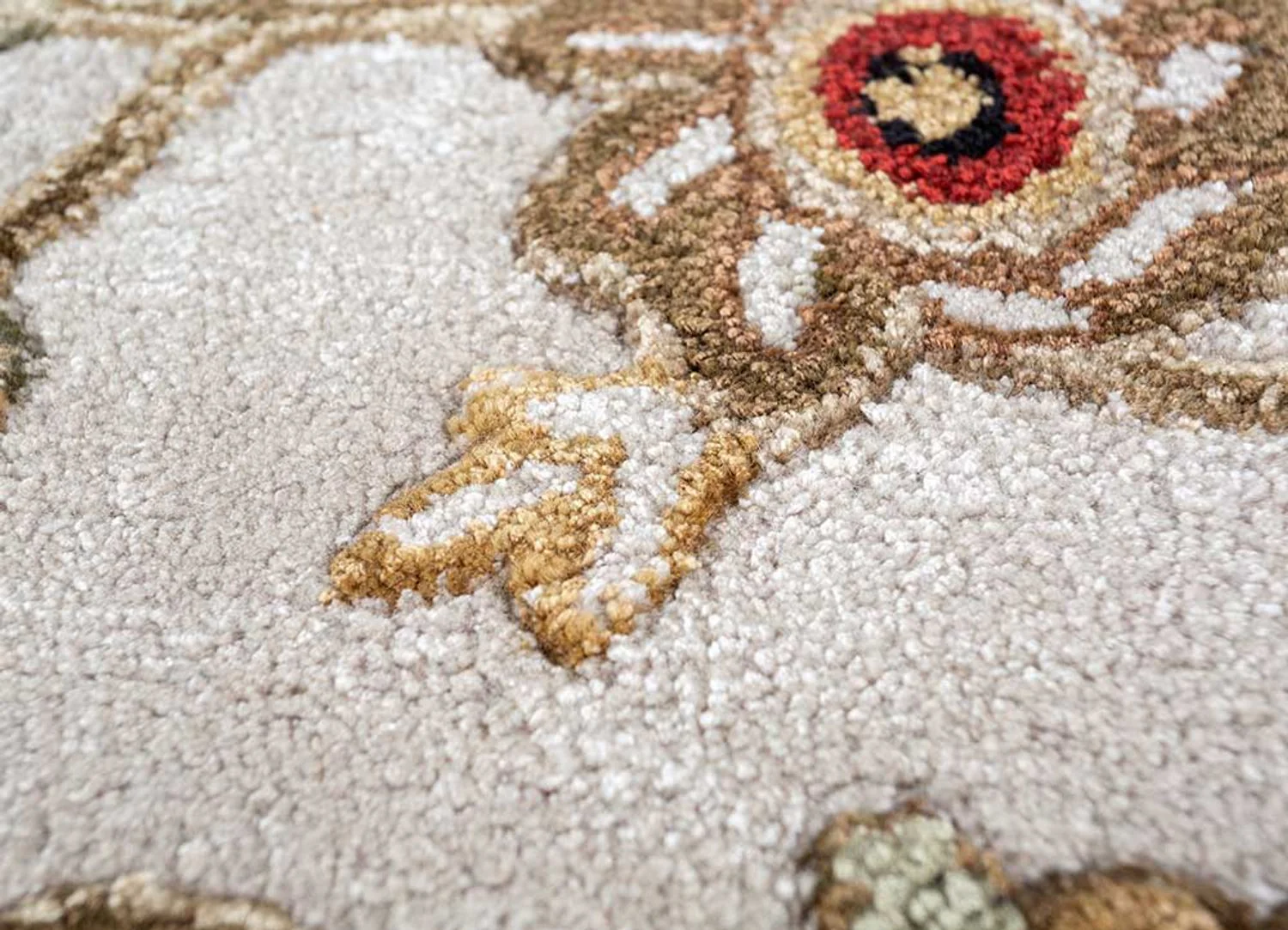 Wollteppich - 270 x 180 cm - creme - Image 4