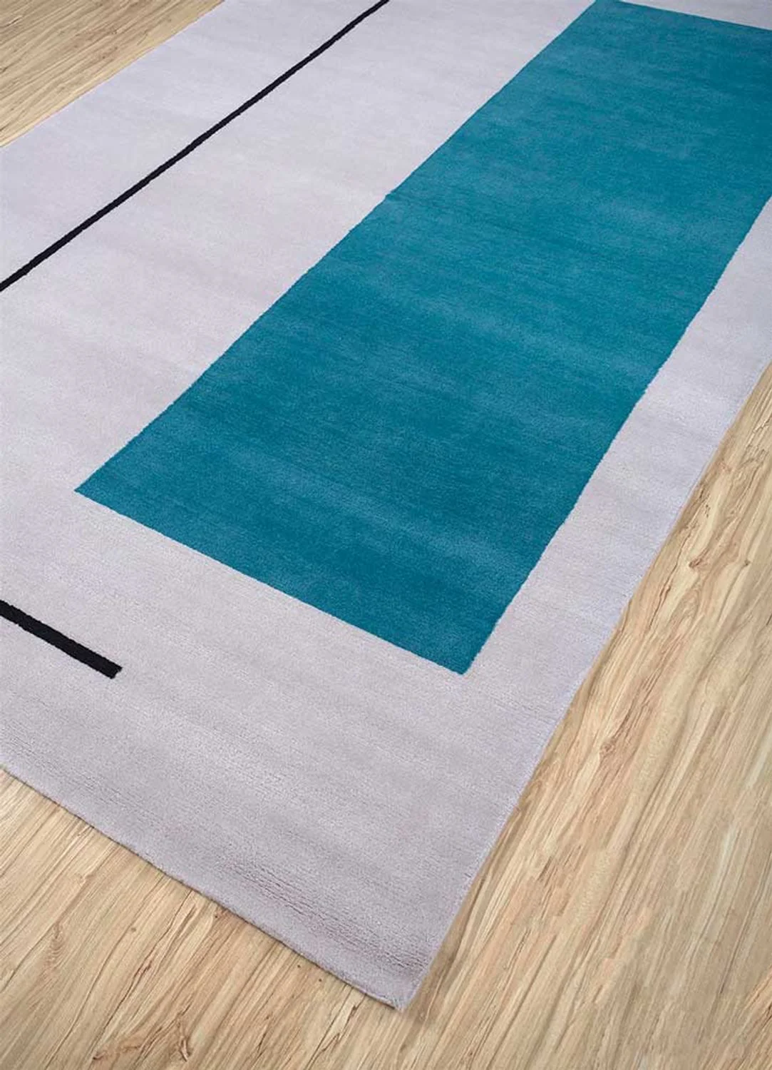 Wollteppich - 270 x 180 cm - dunkelgrau - Image 2