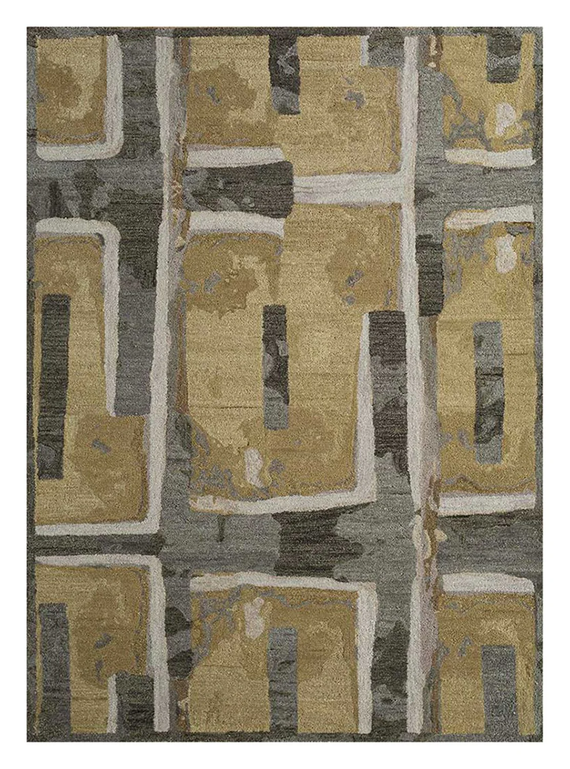 Wollteppich - 270 x 180 cm - gold