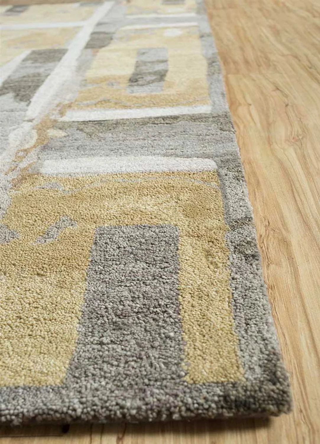 Wollteppich - 270 x 180 cm - gold - Image 3