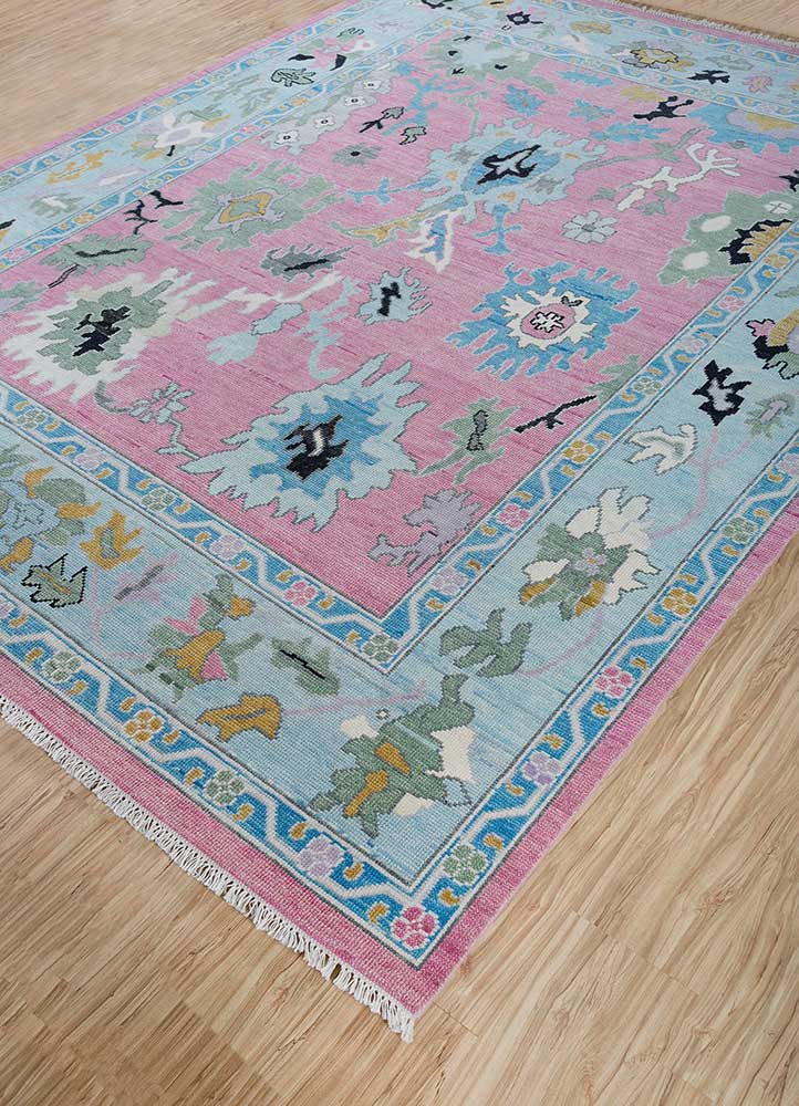 Wollteppich - 270 x 180 cm - rosa - Image 2