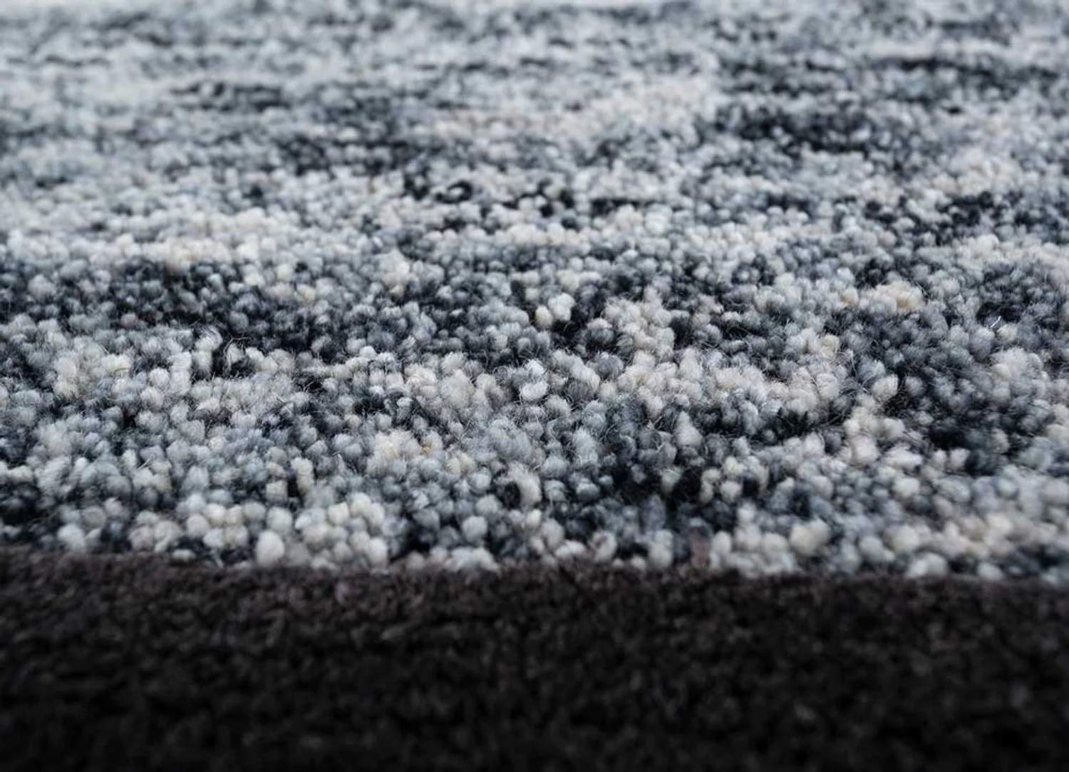 Wollteppich - 270 x 180 cm - schwarz-weiß - Image 4