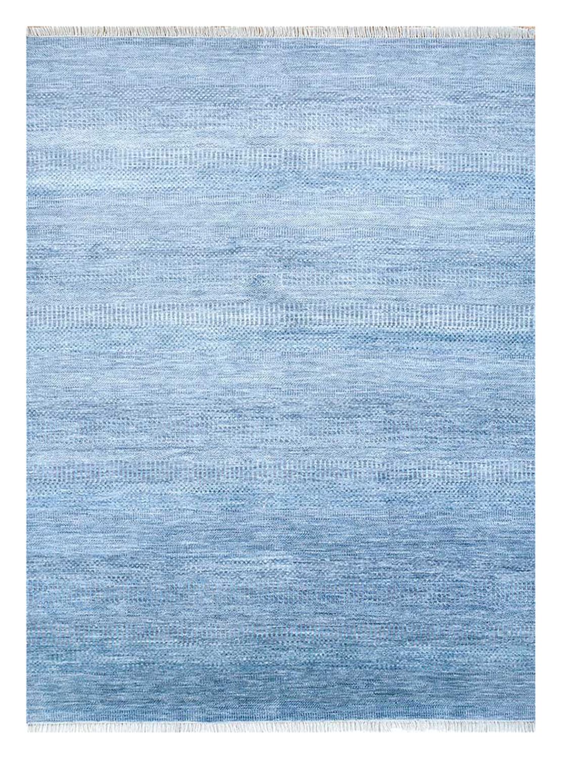 Wollteppich - 270 x 180 cm - seeblau