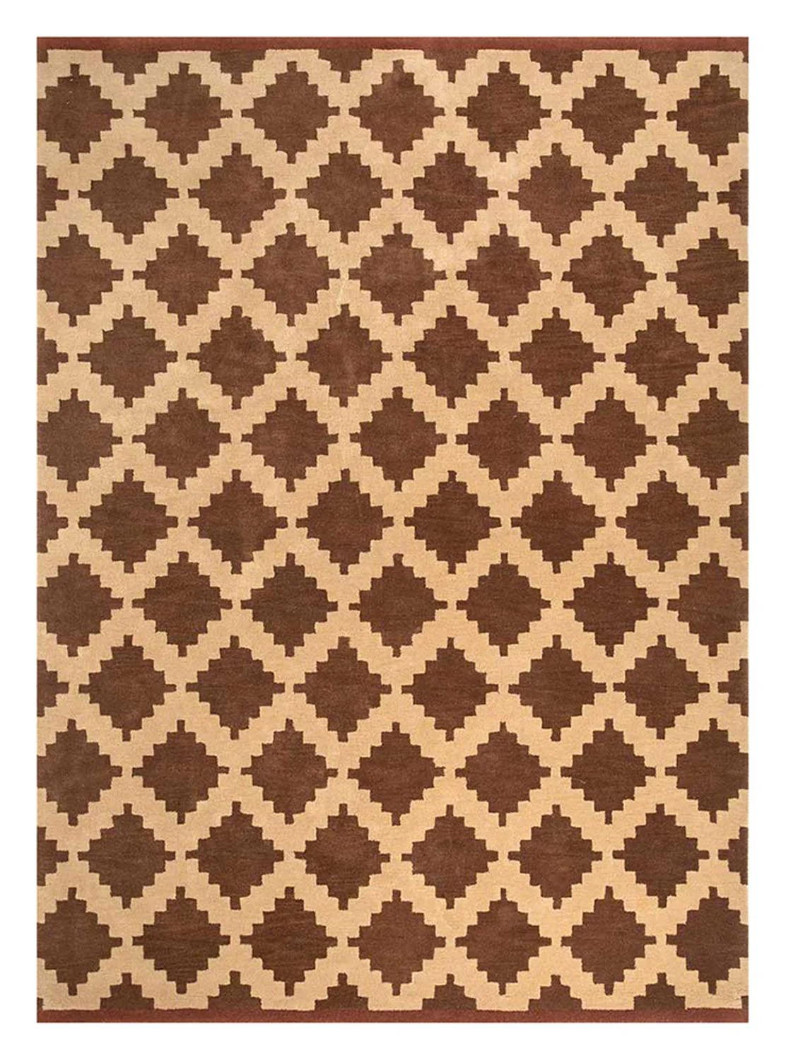 Wollteppich - 270 x 210 cm - braun