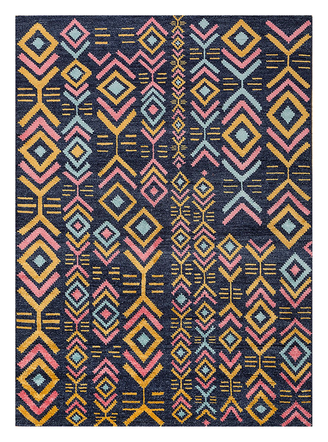 Wollteppich - 300 x 200 cm - blau