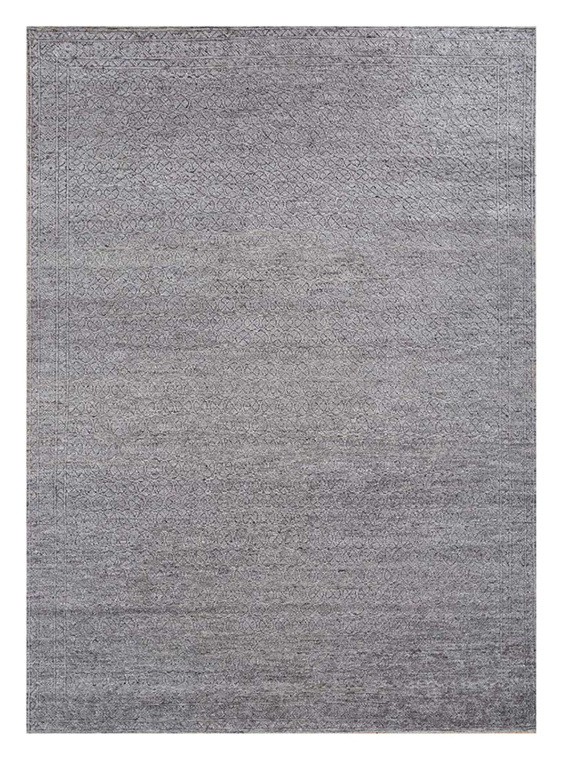 Wollteppich - 300 x 240 cm - grau