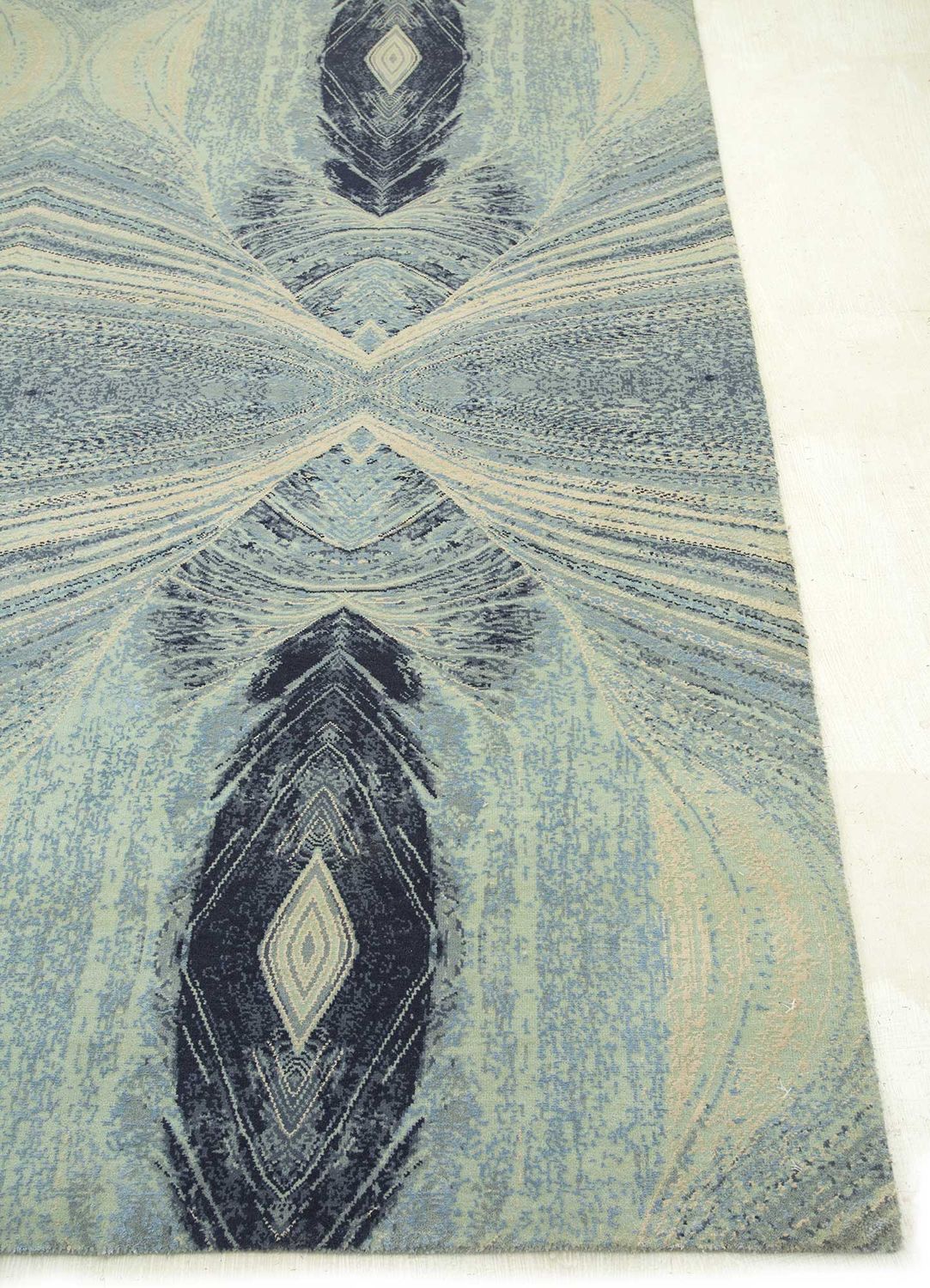 Wollteppich - 300 x 240 cm - hellblau - Image 3