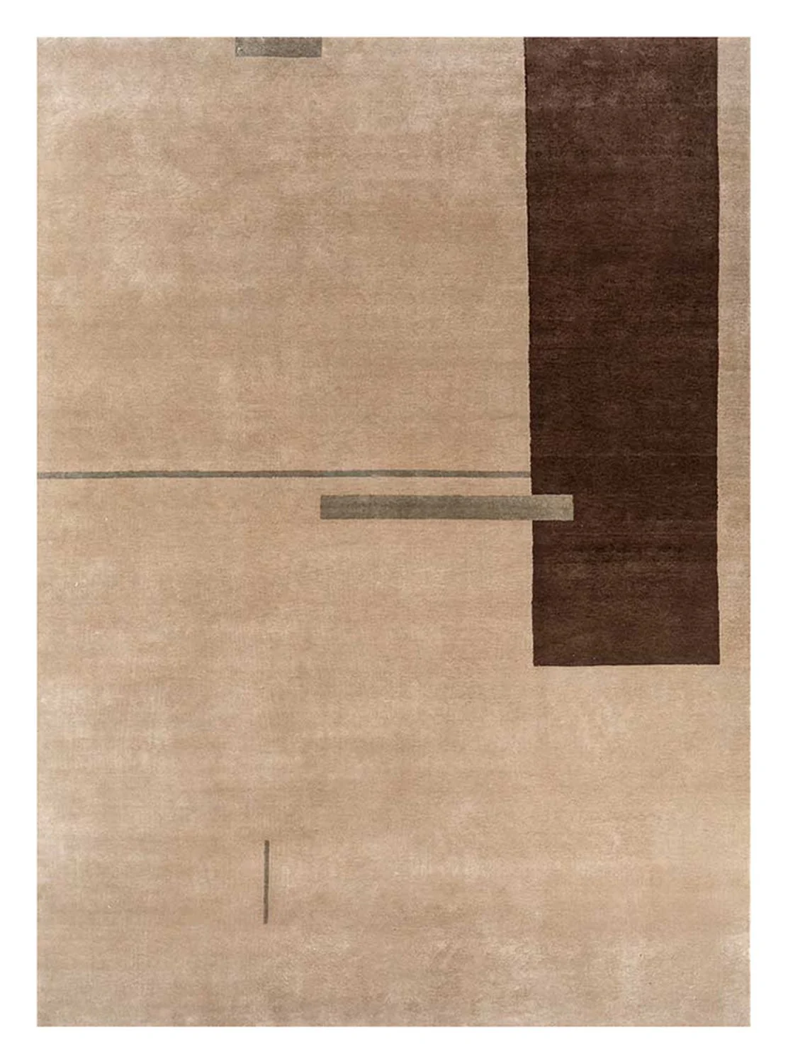 Wollteppich - 300 x 240 cm - hellbraun