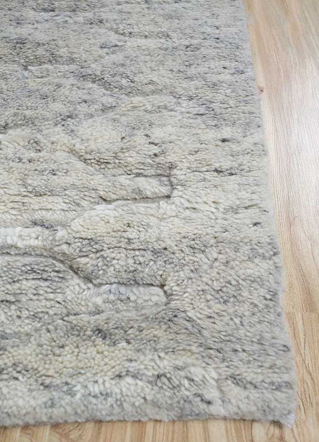 Wollteppich - 300 x 240 cm - hellgrau - Image 3
