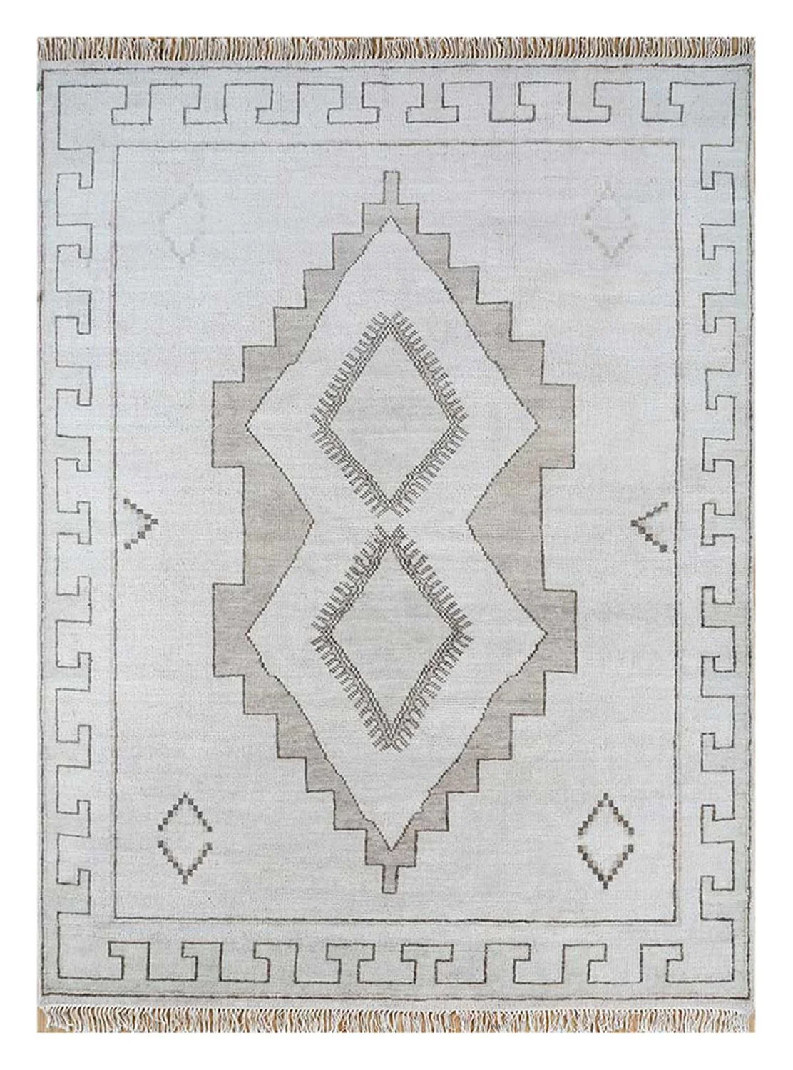 Wollteppich - 300 x 240 cm - hellgrau