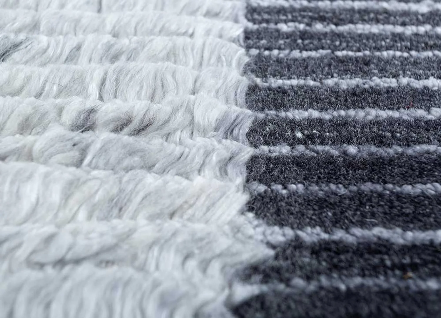 Wollteppich - 300 x 240 cm - silber - Image 4