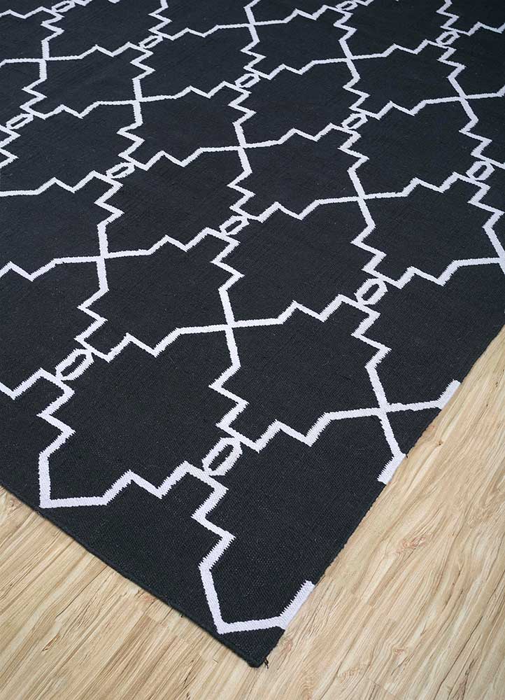 Wollteppich - 375 x 270 cm - schwarz-weiß - Image 2
