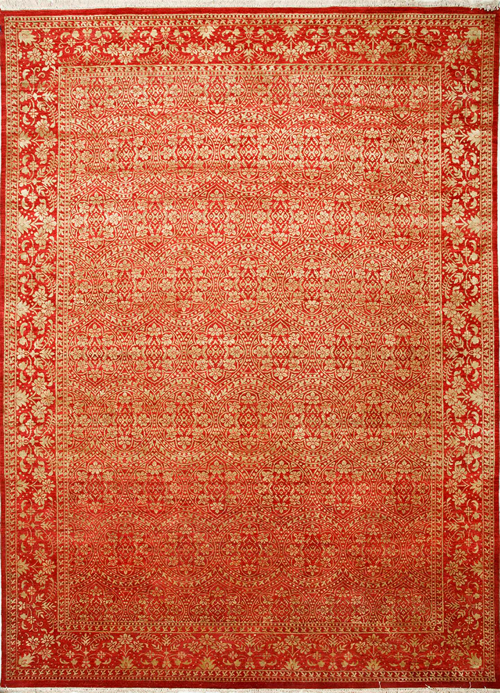 Wollteppich - 395 x 295 cm - orange