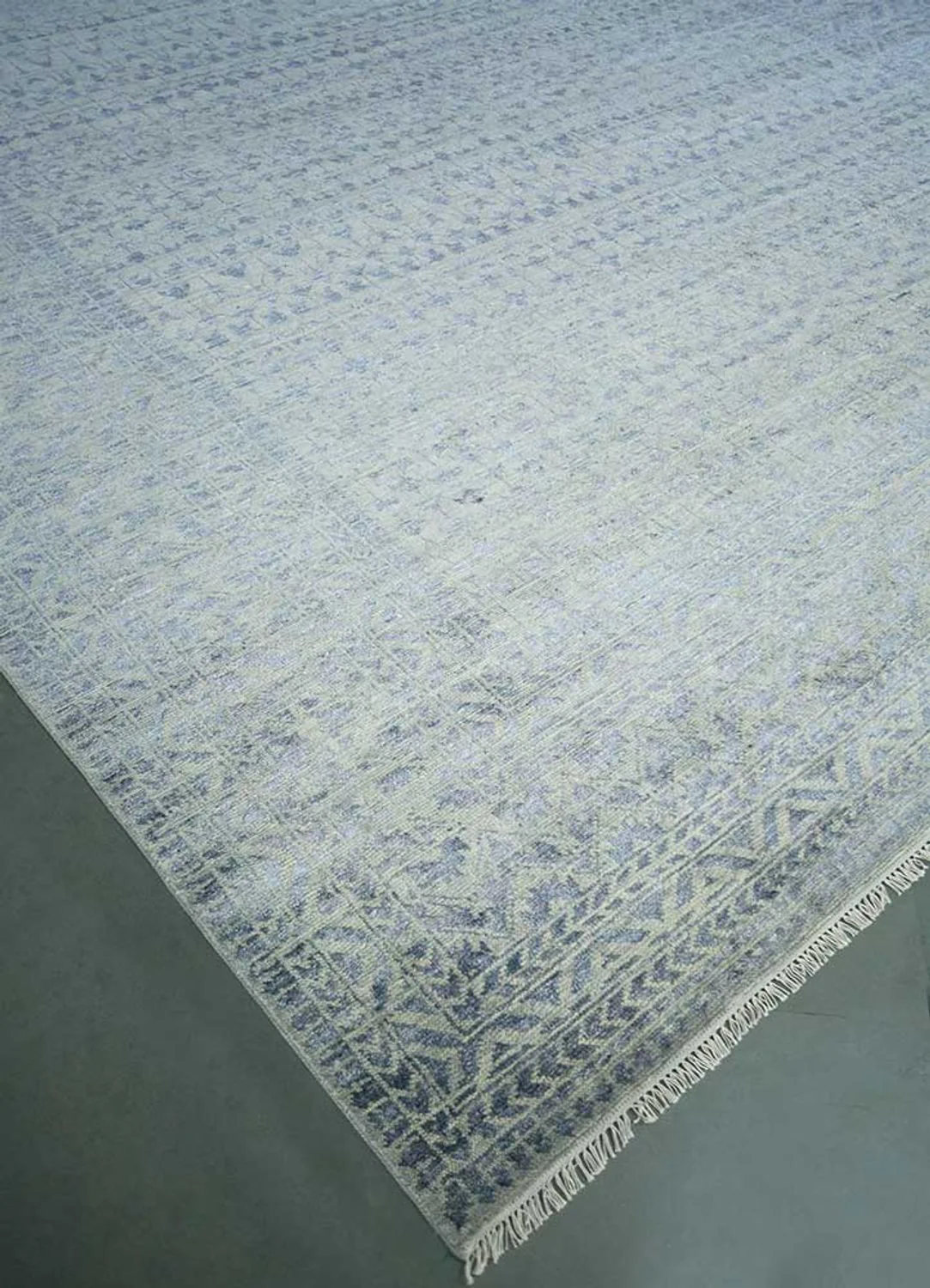 Wollteppich - 435 x 360 cm - hellblau - Image 2