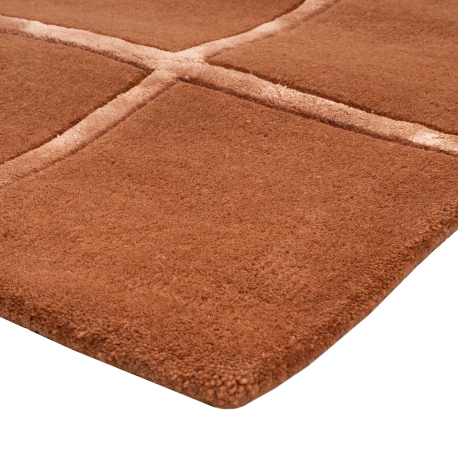 Wollteppich - 90 x 60 cm - braun - Image 4