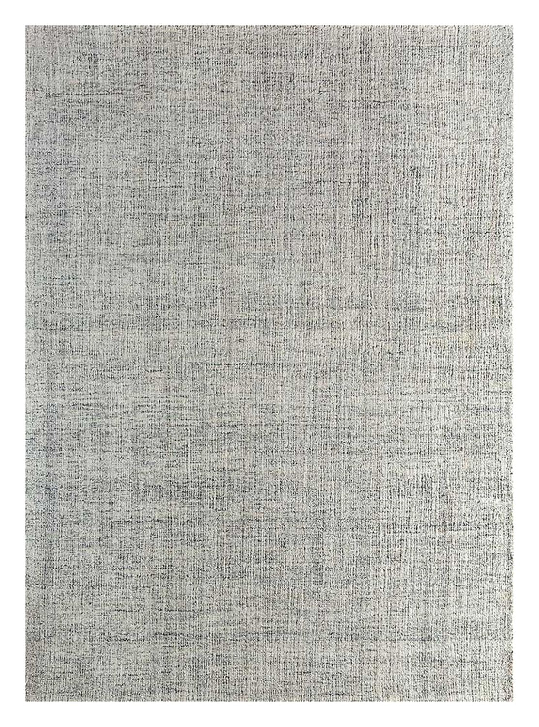 Wollteppich quadratisch  - 120 x 120 cm - hellgrau