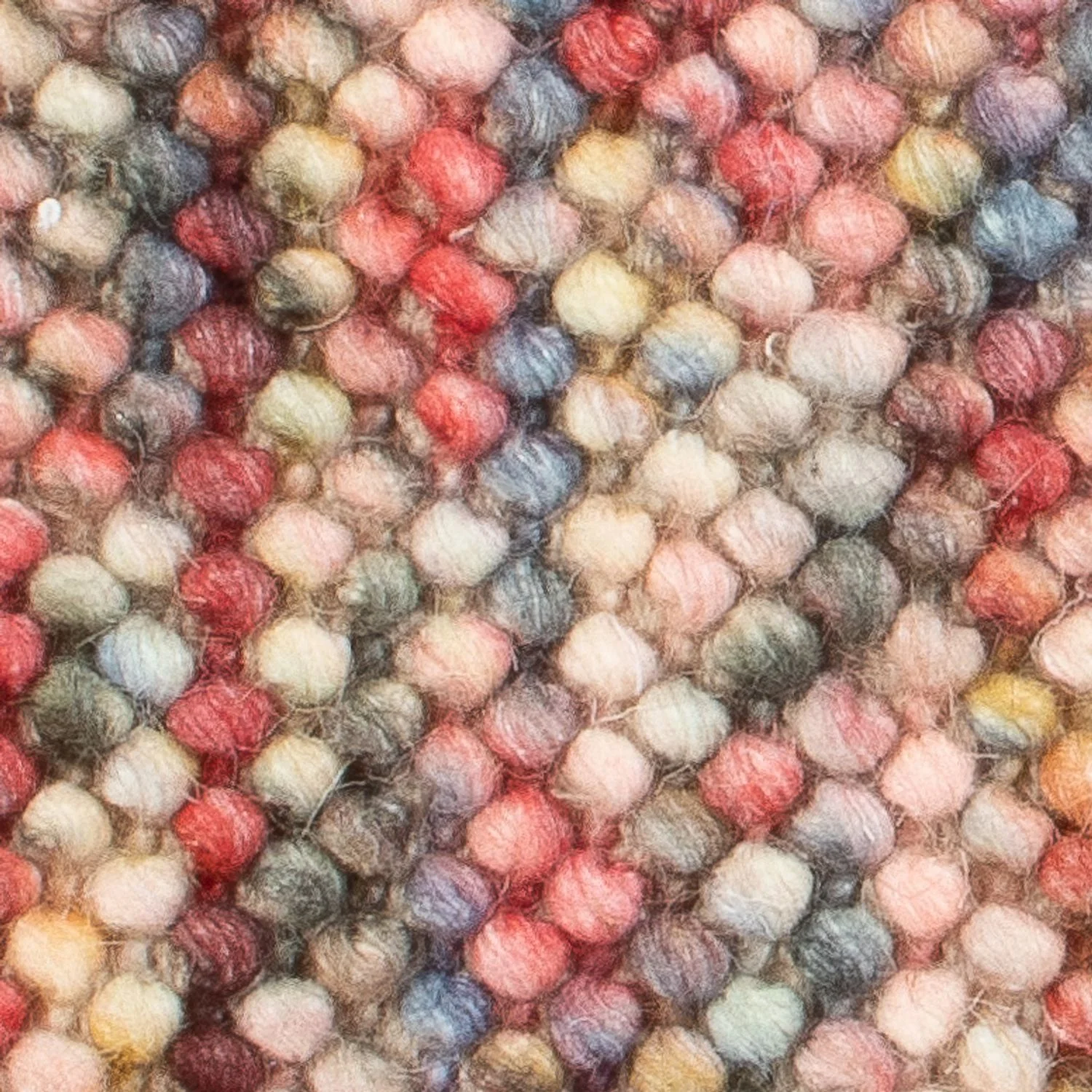 Wollteppich quadratisch - 32 x 32 cm - mehrfarbig - Image 2