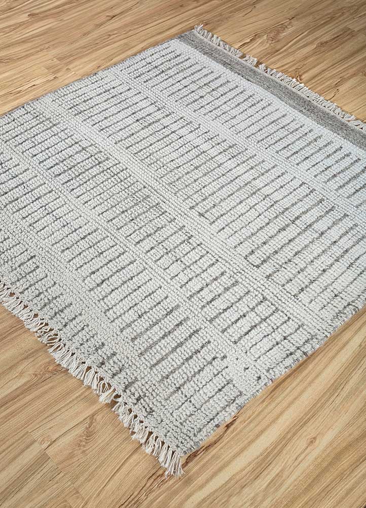 Wollteppich quadratisch - 75 x 75 cm - creme - Image 2