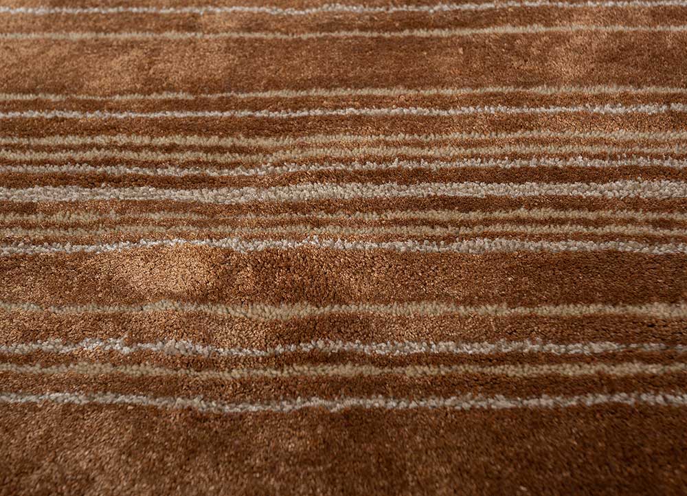 Wollteppich rund - 120 x 120 cm - orange - Image 4
