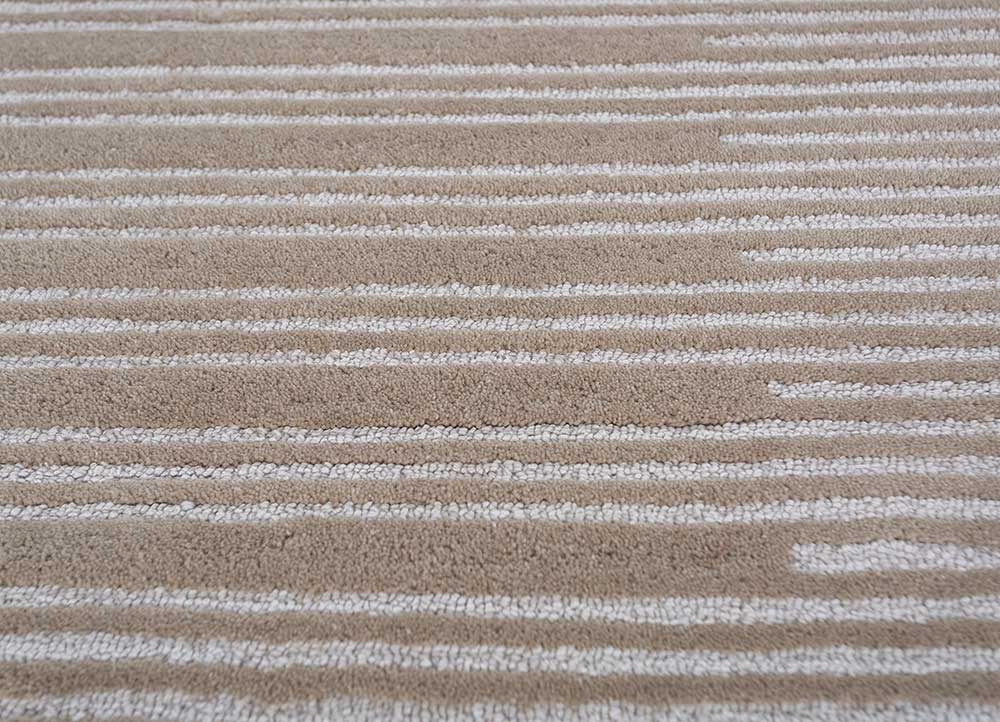 Wollteppich rund - 180 x 180 cm - beige - Image 4