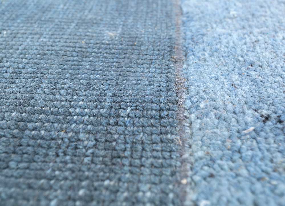 Wollteppich sonderform - 180 x 180 cm - blau - Image 4