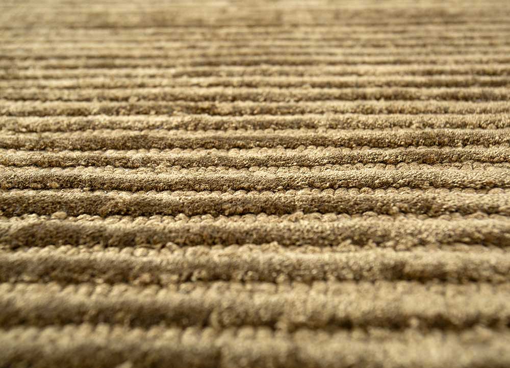 Wollteppich sonderform  - 210 x 165 cm - dunkelbeige - Image 4