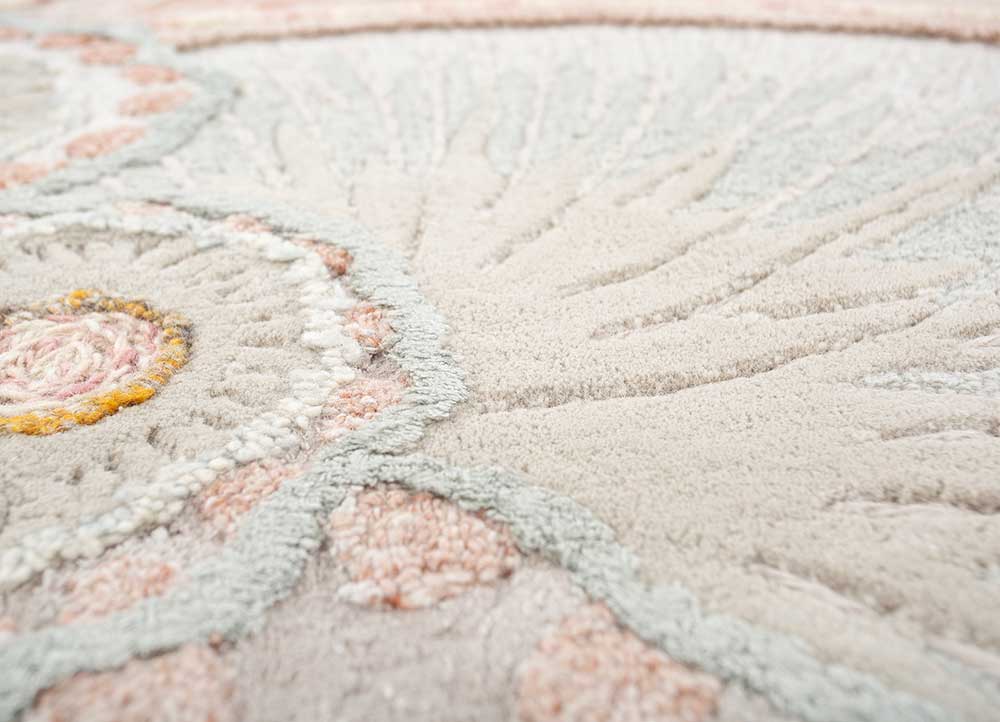 Wollteppich sonderform  - 240 x 180 cm - beige - Image 4