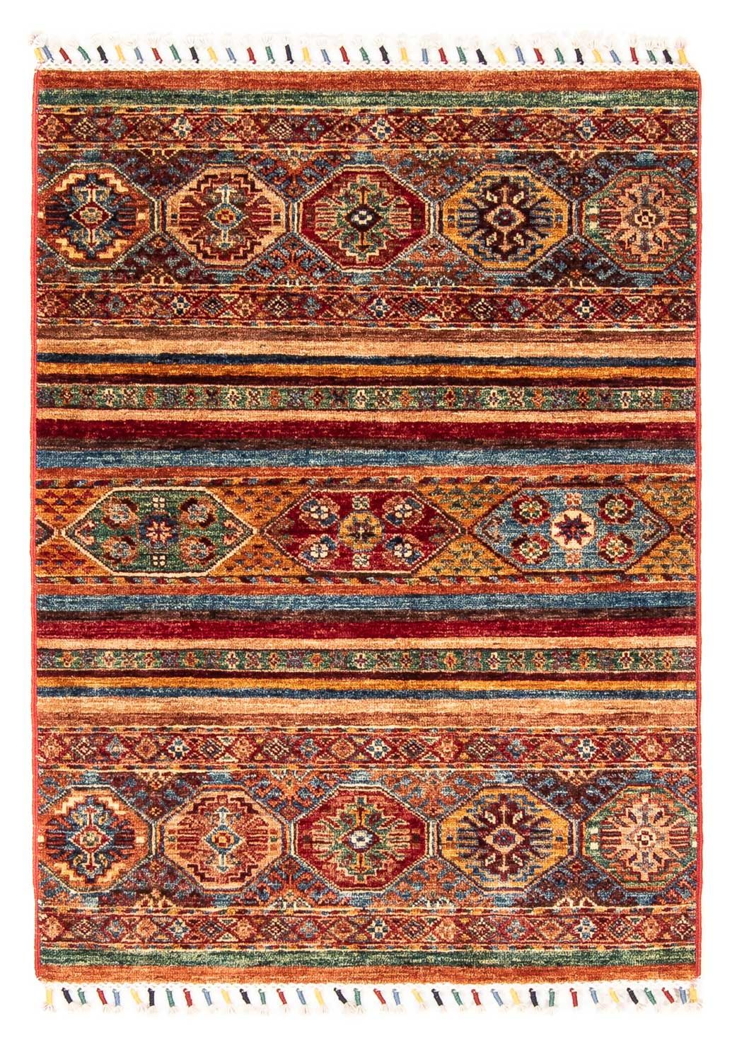 Ziegler Teppich 116 x 82 cm - mehrfarbig