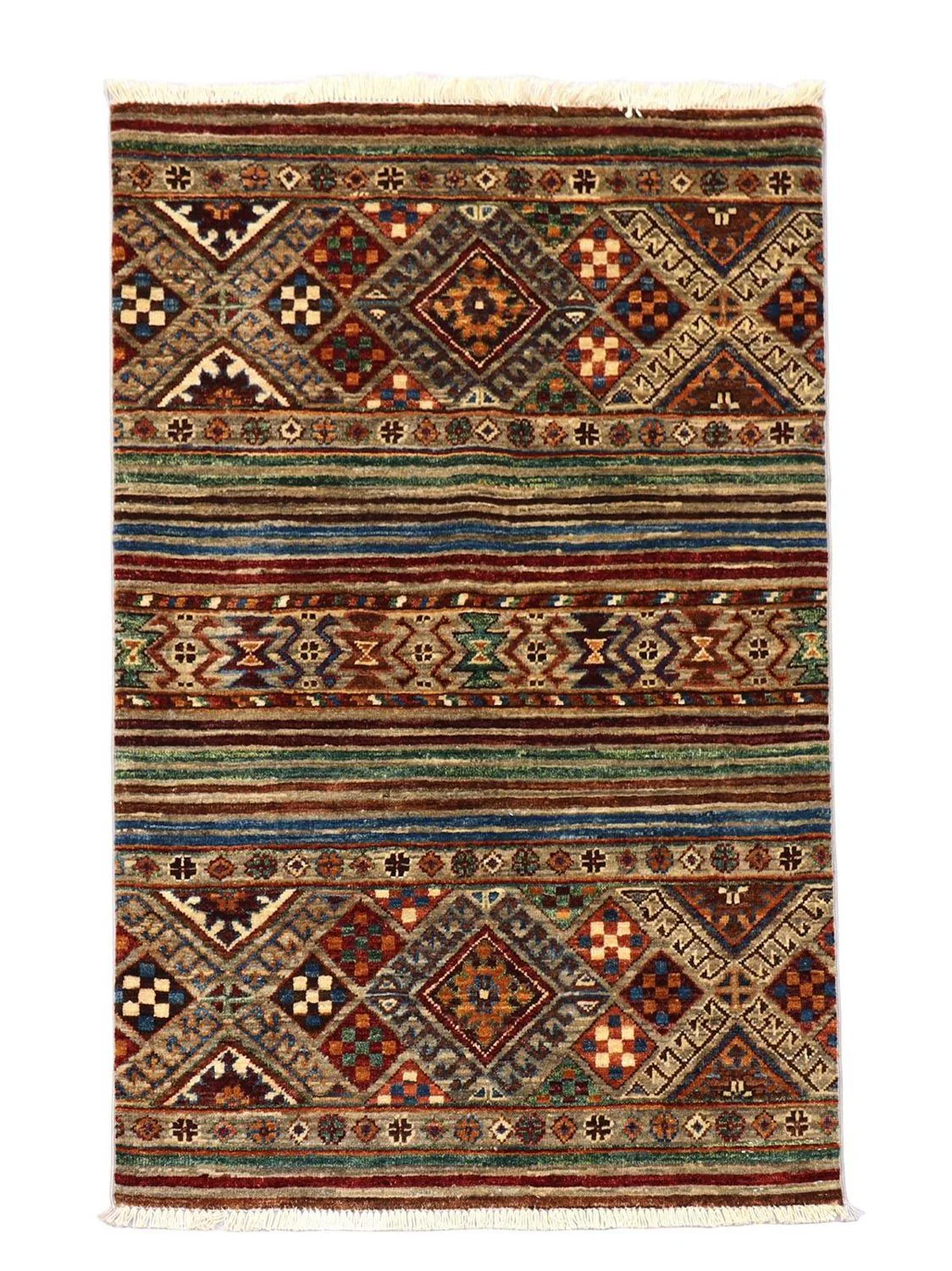 Ziegler Teppich 126 x 82 cm - dunkelrot