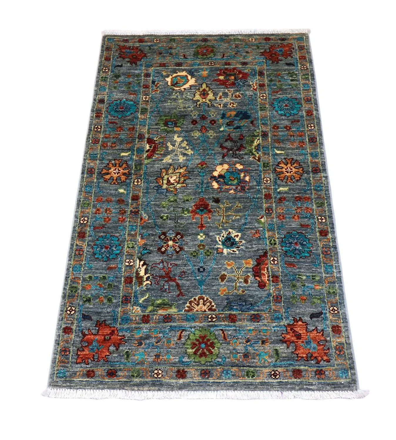 Ziegler Teppich 132 x 81 cm - seeblau - Image 2