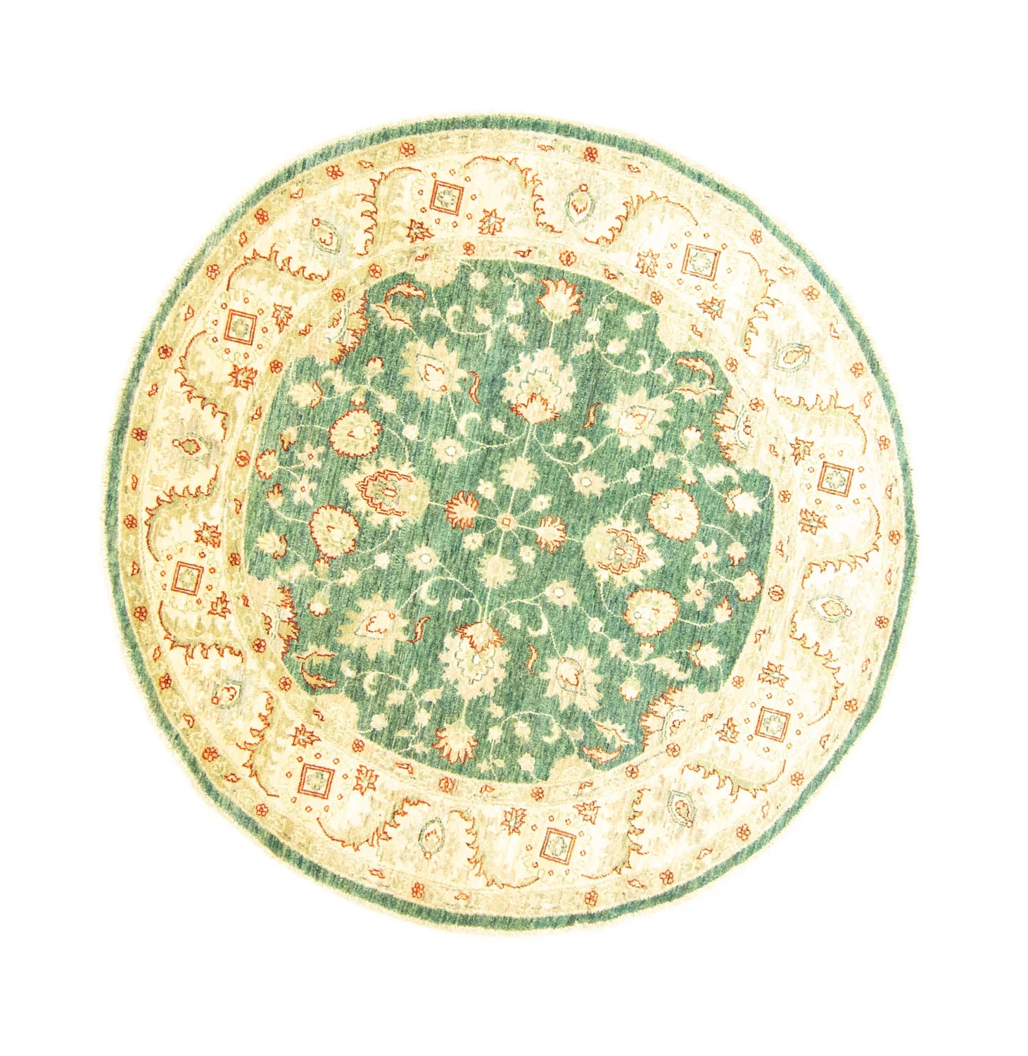 Ziegler Teppich 160 x 160 cm - grün